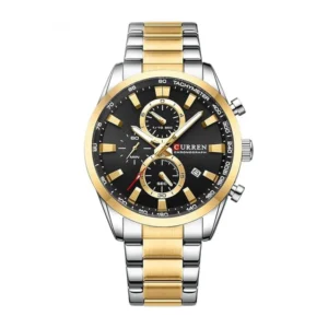 Reloj Plateado Dorado Curren KRED8602 para hombre
