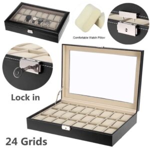 Porta Relojes para 24 Relojes o Accesorios