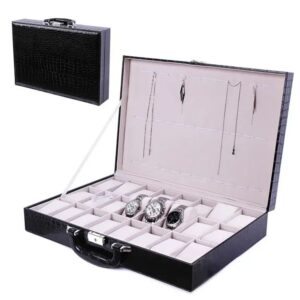 Maletín  Organizadora de 36 espacios para Relojes y Accesorios